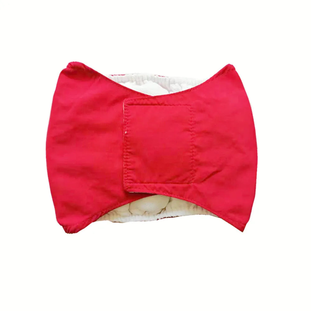 Cotton dog physiological belt diaper in five sizes XS to XL and seven colours for pet sanitary use