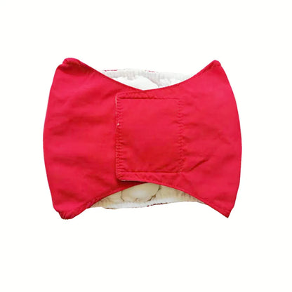 Cotton dog physiological belt diaper in five sizes XS to XL and seven colours for pet sanitary use