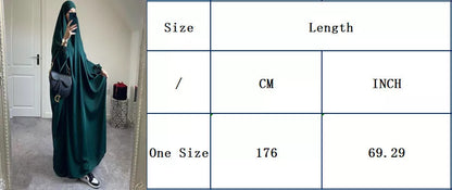 Women's Dubai Turkey One-piece Prayer Dress in Polyester, Non-Ironing