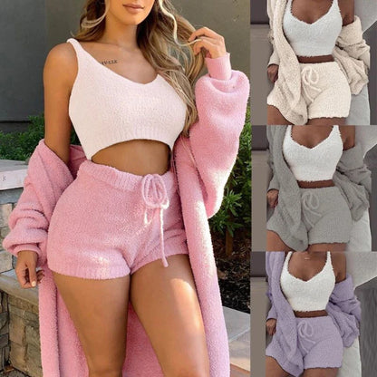 Cozy and stylish flannel pajama set in various colors including red, white, blue, grey, and more.