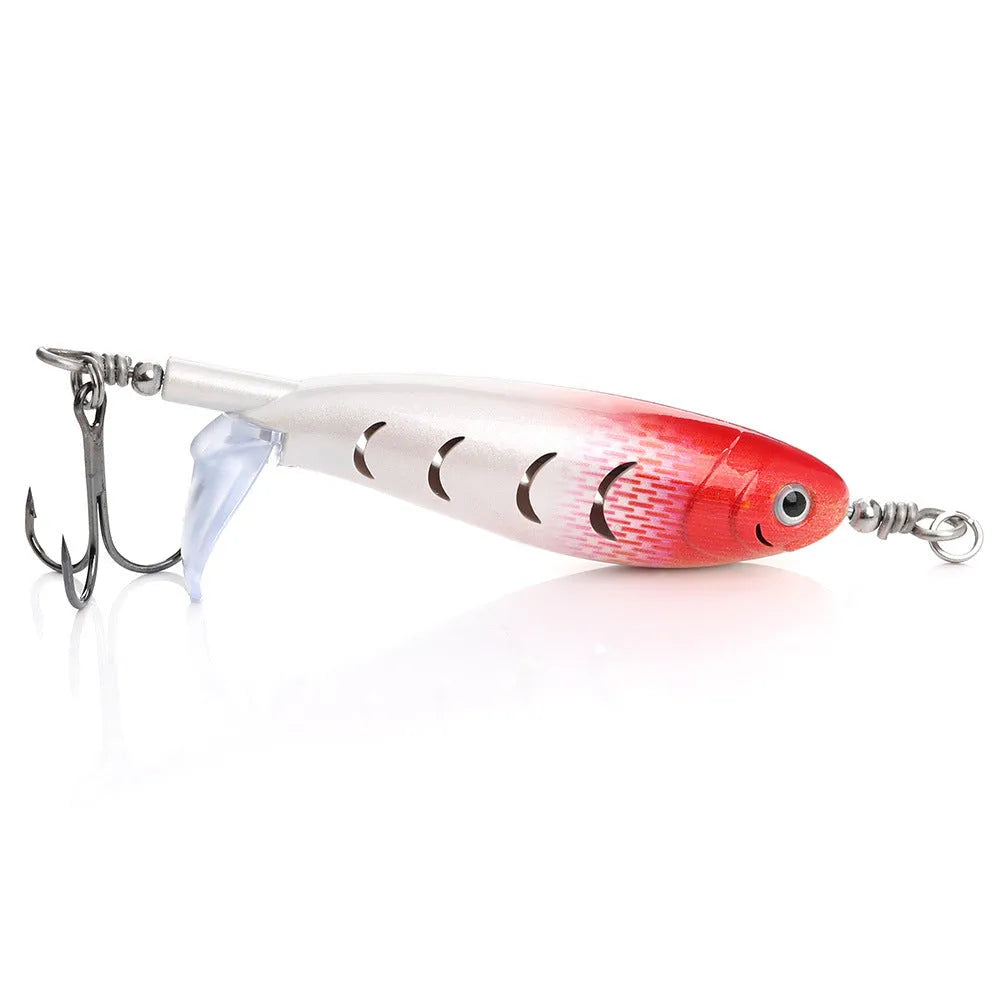7.5cm road fishing bait showing bionic design with colour variants and 8g weight