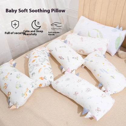 Bamboo fibre children's cartoon pillow with removable cover in three size options