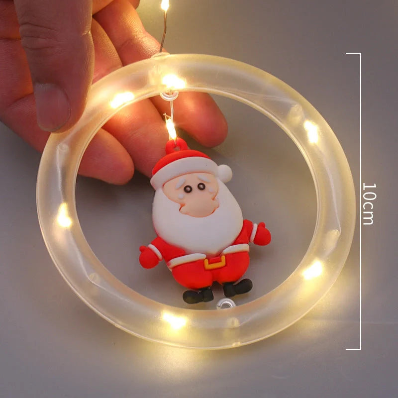 Window Decoration LED String Lights with warm white glow and USB power supply