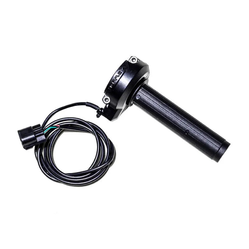 Black stainless steel electronic throttle handle for motorcycle, 12cm long