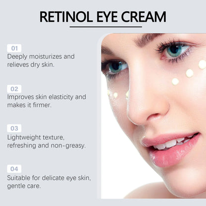 White jar of Retinol Moisturising Soft Eye Cream, 20g net content