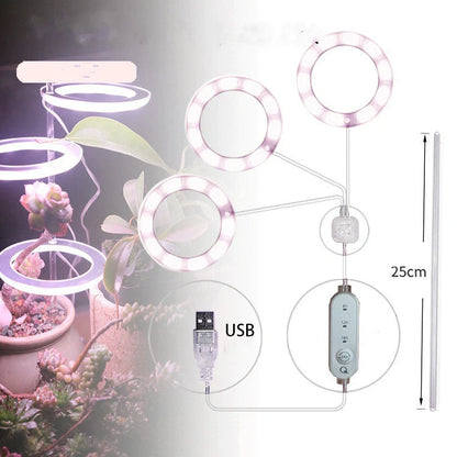 Full spectrum LED grow light for indoor plants with acrylic stick