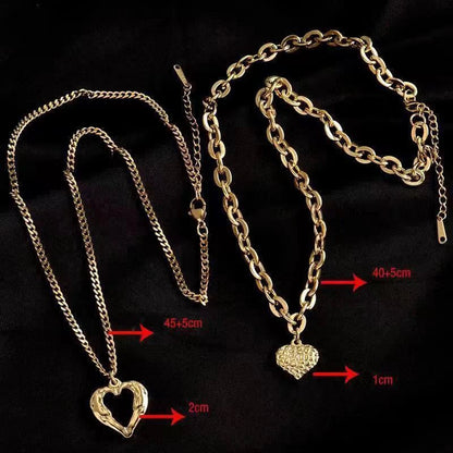 Stylish Titanium Steel Angel Wings Heart Necklace for Women in silver and golden finishes.