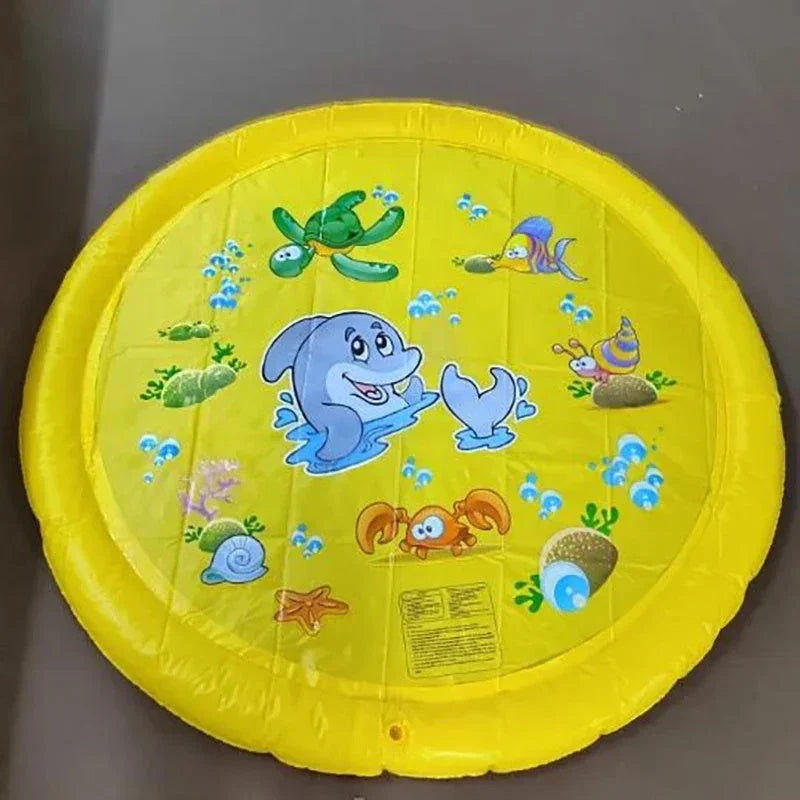 Splash Pad for Kids and Pets - Durable, Non-Slip Outdoor Water Play Mat for Refreshing Backyard Fun