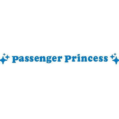 Passenger princess decorative sticker for car rearview mirror in multiple colour options