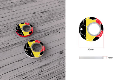 Football World Cup Fidget Spinner Keychain with Bottle Opener - Stress Relief Tool