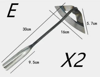 Premium Manganese Steel Garden Hoe - Durable and Versatile Gardening Tool