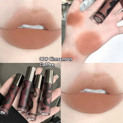 Lava Secret Matte Lip Mud Lipstick in five colour options with 3.2g net content and no-stain formula