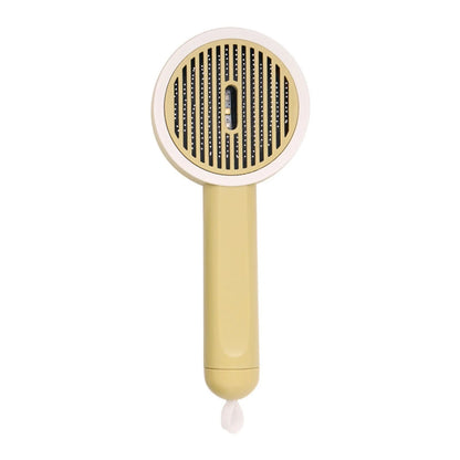 Smart Pet Grooming Brush with floating brush head and sterilizing function for cats and dogs