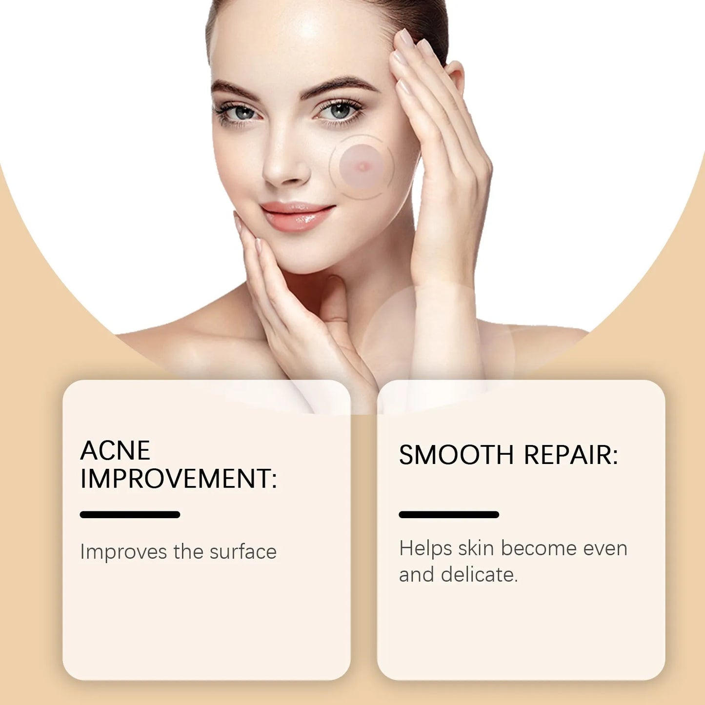 Pack of eight acne patches with tea tree oil and asiatic centella extract for skincare