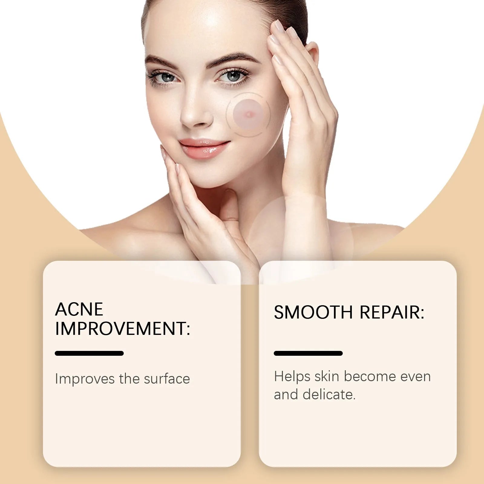 Pack of eight acne patches with tea tree oil and asiatic centella extract for skincare