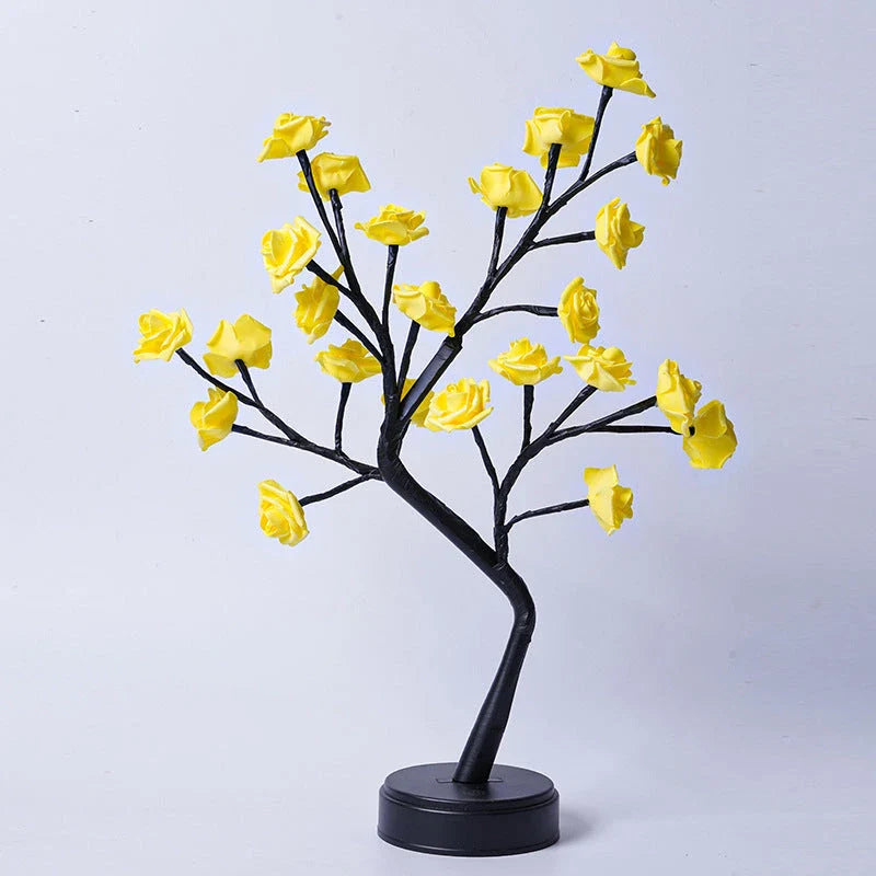 Elegant USB Rose Lamp with mesmerizing 3D floral design and variety of vibrant color options for romantic desk lighting