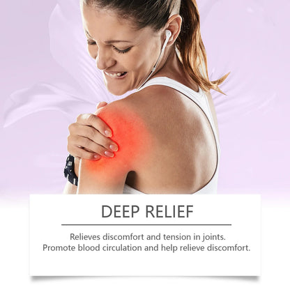 100g tube of Body Massage Gel for knee and elbow joint care on a plain background.