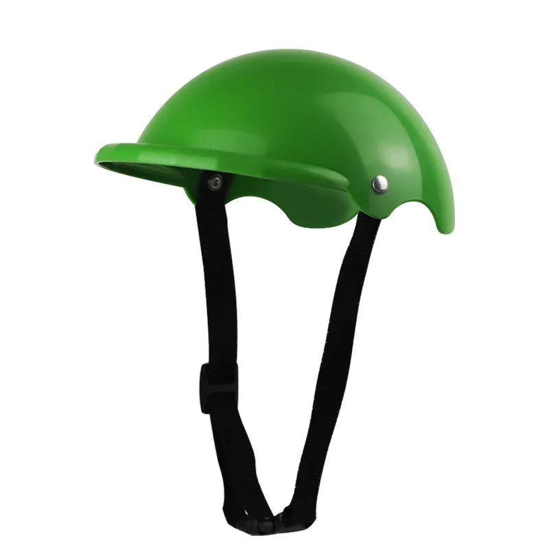 Small S size plastic pet motorcycle helmet for dogs in four colour options