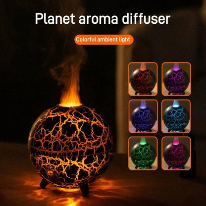 Stylish USB humidifier with essential oil diffuser, color-changing lights, and compact design for home or office use