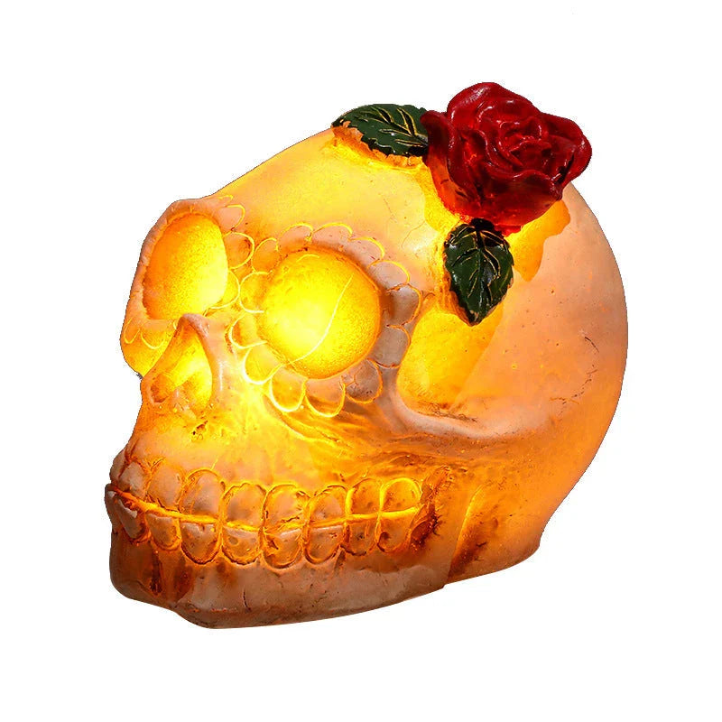 Hhomeenjoy Spooky Skull Lamp: Ghastly Glow for Halloween Decor