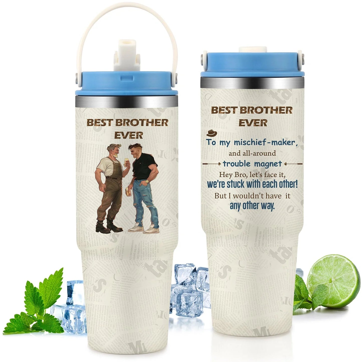 Premium 30oz stainless steel insulated cup in various colors, keeping drinks hot or cold for hours.