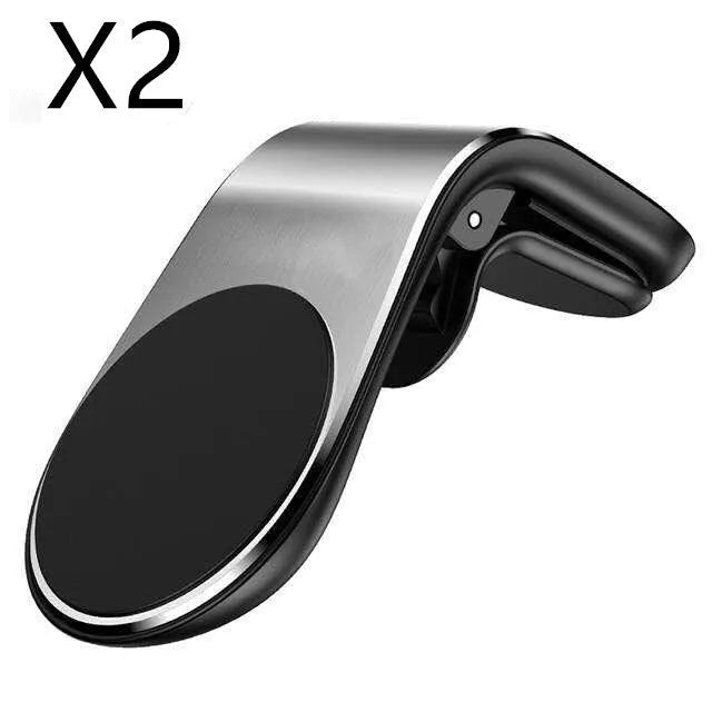 Adjustable rotation car bracket for power outlet phone mounting in black, gold, and silver colour options