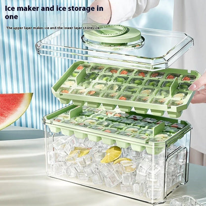 PP material ice cube tray with quick release design for easy demolding