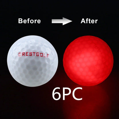 Illuminating Night Golf Balls: Glow-in-the-Dark Practice Balls with Vibrant LED Lights and Durable Design