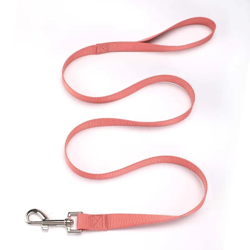 Polyester dog lead with hand-holding rope design in multiple colour options