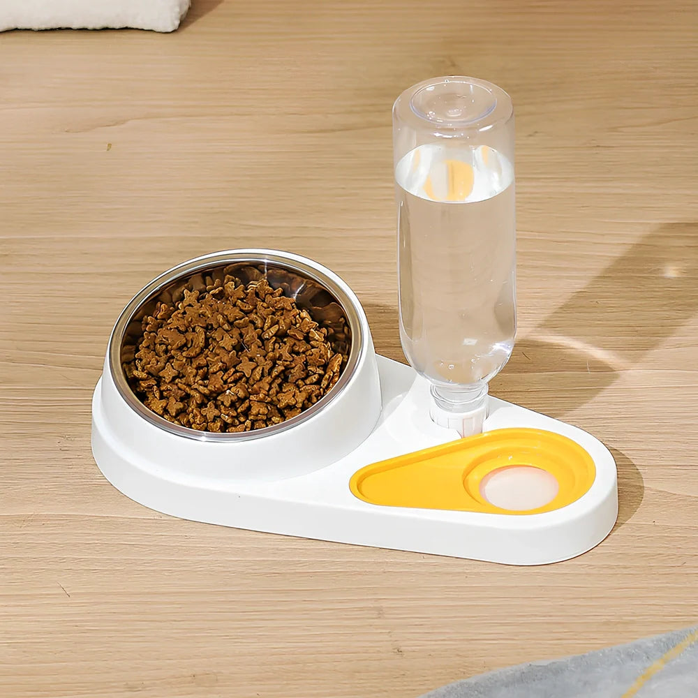 Automatic cat water fountain bowl in blue, gray, green, or white with 1.5L capacity and filtration system