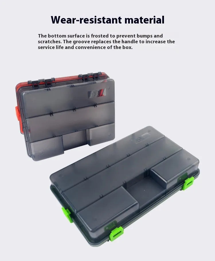 Blue Luya fishing lure storage box with waterproof PP plastic construction