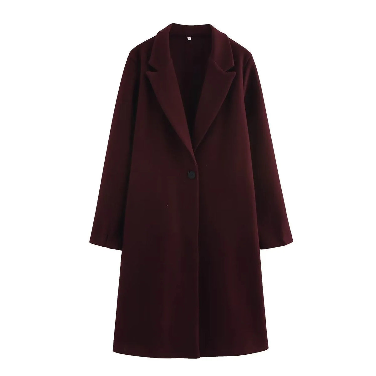 Women's long sleeve polyester jacket in solid colour, regular fit, sizes XS to L