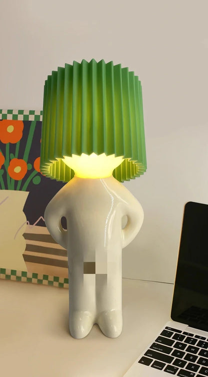 Shy Little Boy Reading Lamp in various colours with adjustable 11-15W wattage and ABS construction