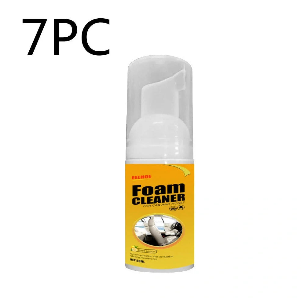 30ml car interior foam cleaner in 112mm container for spot cleaning seats and ceiling