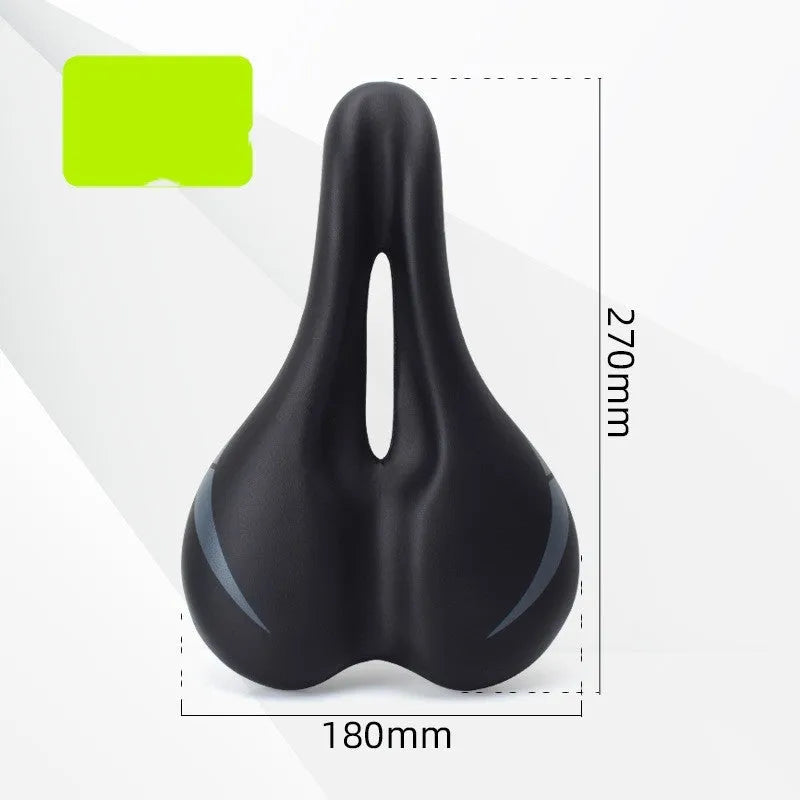 Bike saddle with hollow cushion, 270mm by 180mm dimensions, in 3147 colour