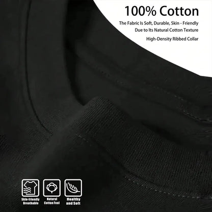 Cotton t-shirt with letter number text pattern, short sleeves, regular fit, available in three colours and sizes S to XXXL.