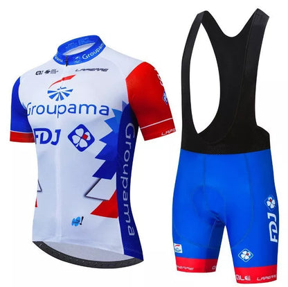 Breathable mesh cycling suit for men and women in various colors and sizes