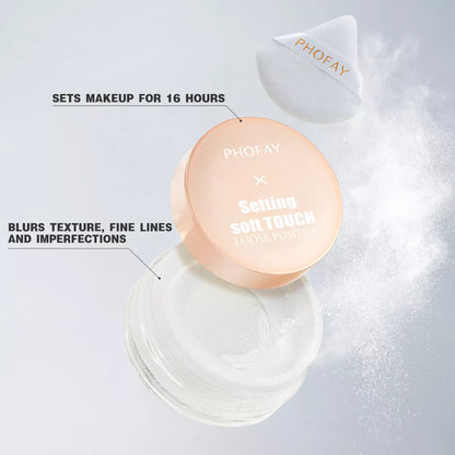 PHOFAY Setting Soft Touch Loose Powder for a flawless matte finish