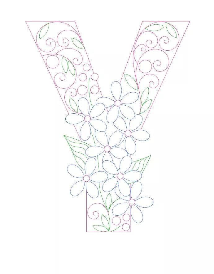 Paper Filigree Painting Kit - Letters for detailed art projects, includes A-Z templates