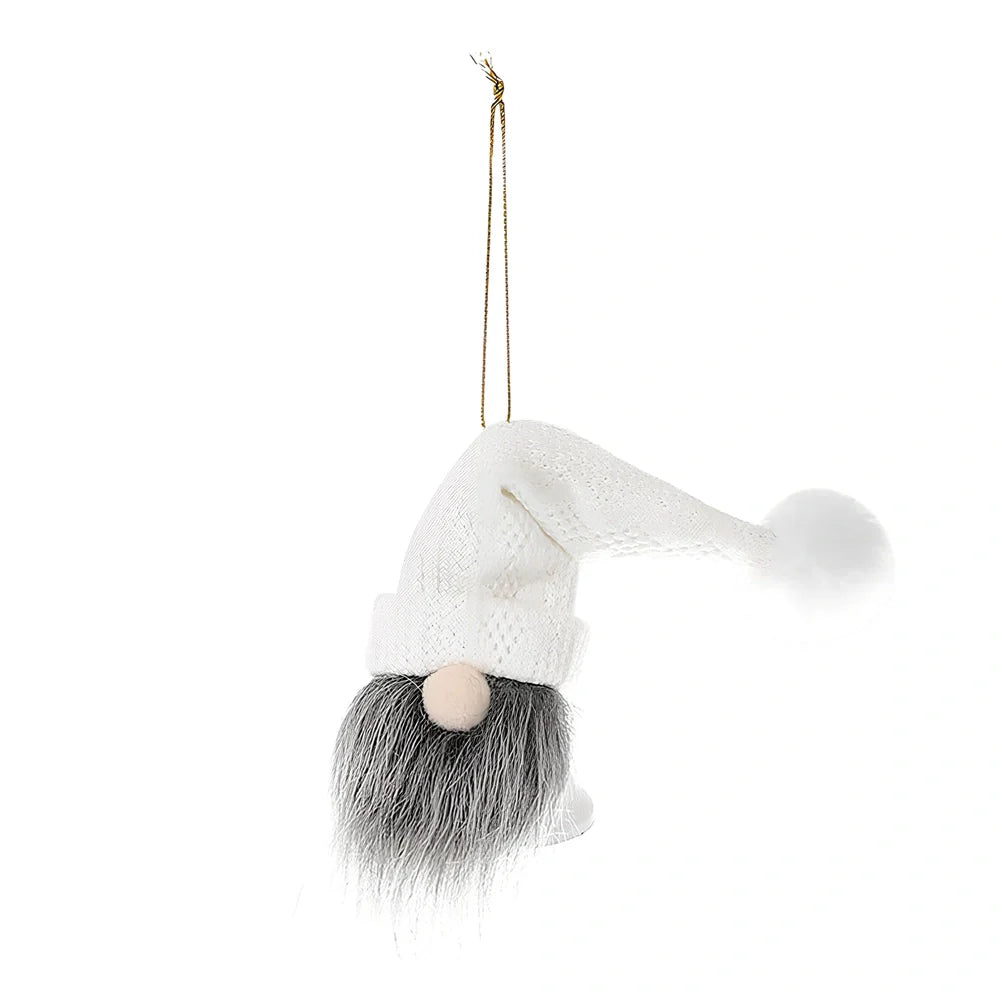 Wrought iron Christmas bell decorations with cloth accents in six colour variations