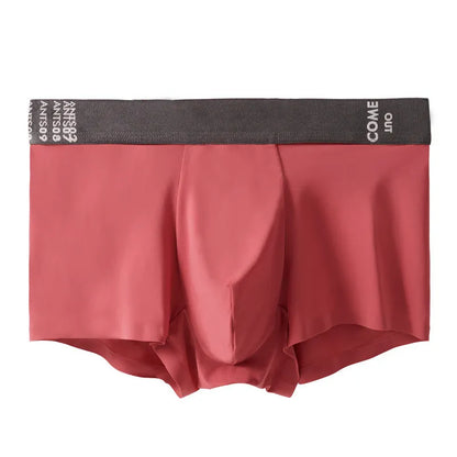 Ultra-thin men's boxers in multiple colours with mulberry silk crotch detail