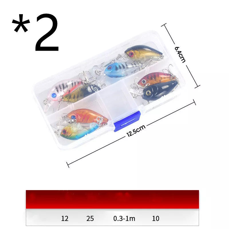 3.7g Luya Bait Set for freshwater cockroach control, durable ABS material, 4cm length