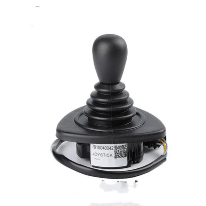 Black ABS plastic forklift hydraulic control lever joystick with cross style design