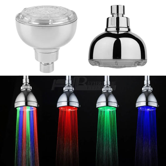 Luxurious 7-color changing LED shower head with adjustable, water-saving design