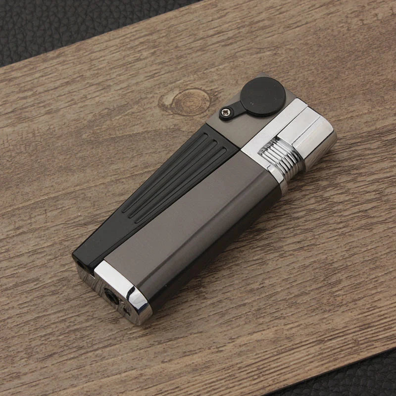 Foldable metal pipe lighter with stash compartment, eco-friendly and durable design