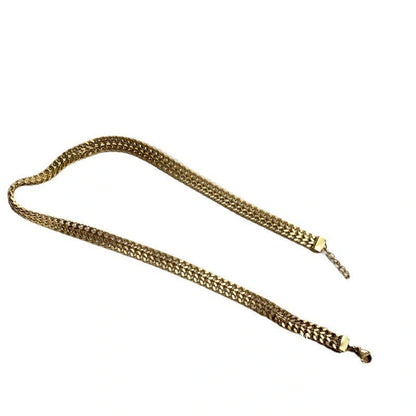 18K gold plated titanium steel bracelet with hemp flower design