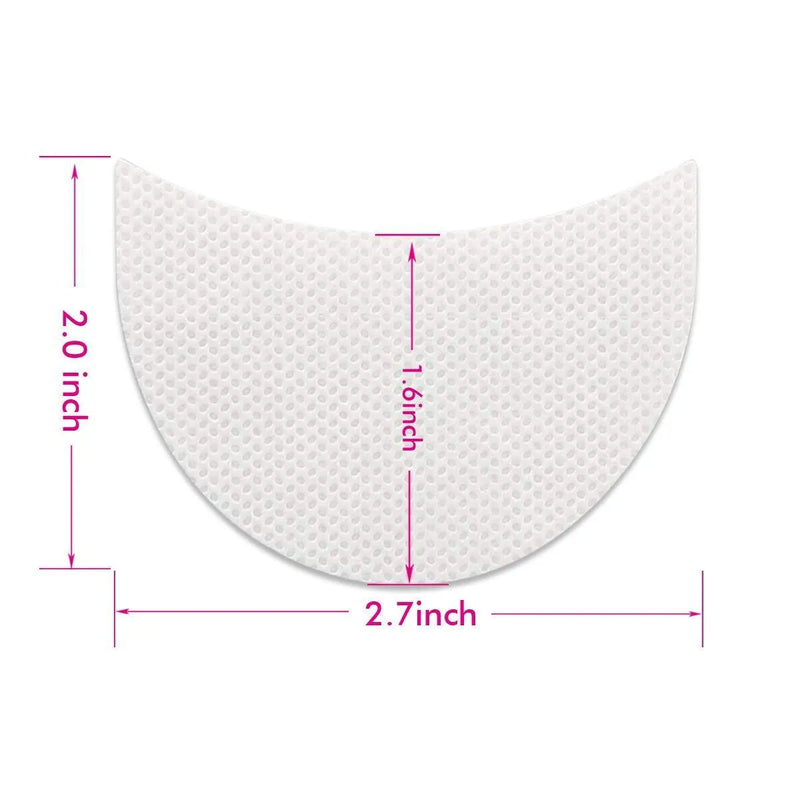 20 to 50 Pcs disposable eyeshadow shields, lint-free under-eye pads designed to prevent makeup residue, perfect for eyeliner, eyeshadow, eyelash extensions, and lip makeup. These stencils provide a clean, mess-free application.