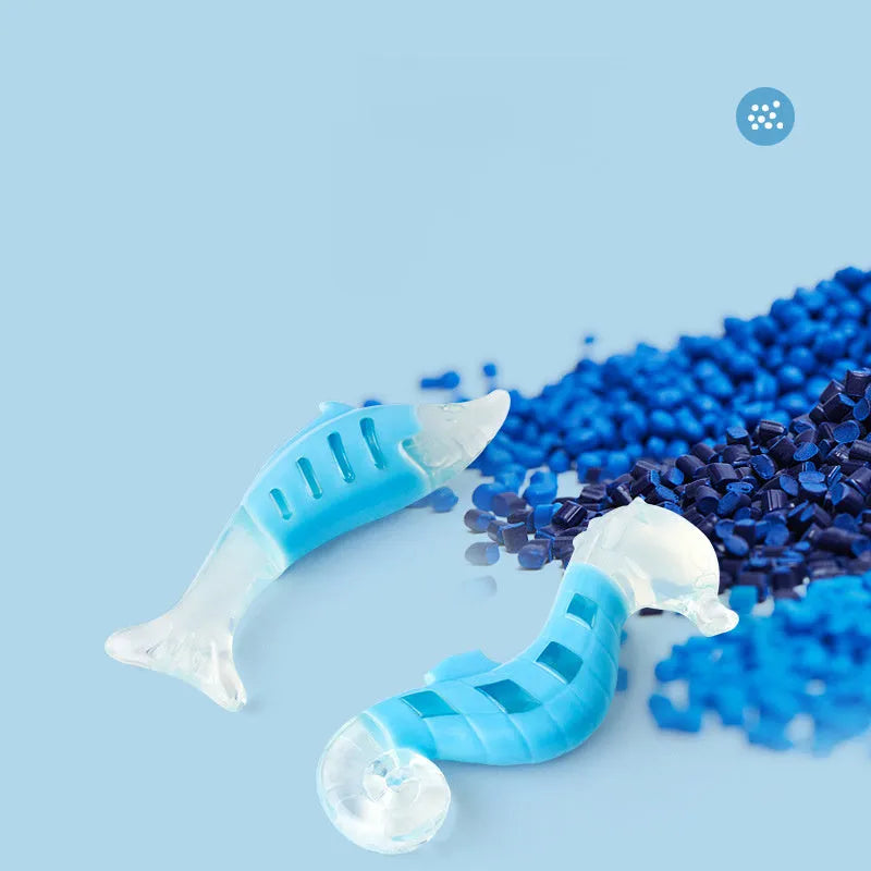 PU nylon dog chew toys combination set with seahorse and tuna fish designs and rope elements