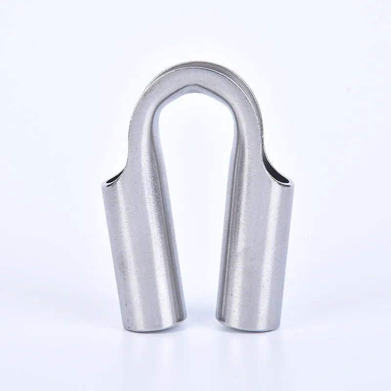 Stainless steel tubular chicken heart ring for pipe connections, showing circular design with clamping mechanism