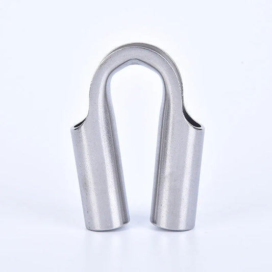 Stainless steel tubular chicken heart ring for pipe connections, showing circular design with clamping mechanism